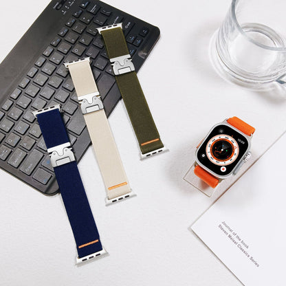 Nylon woven snapback watch strap