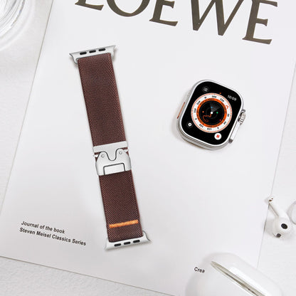 Nylon woven snapback watch strap