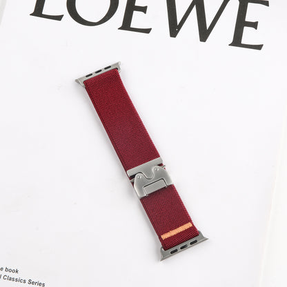 Nylon woven snapback watch strap