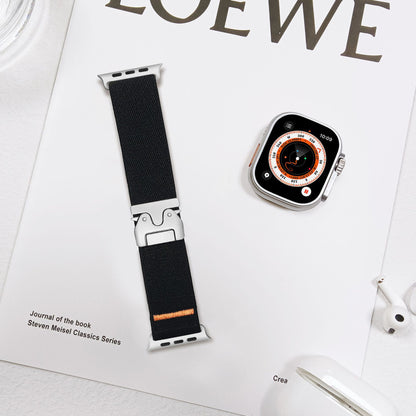 Nylon woven snapback watch strap