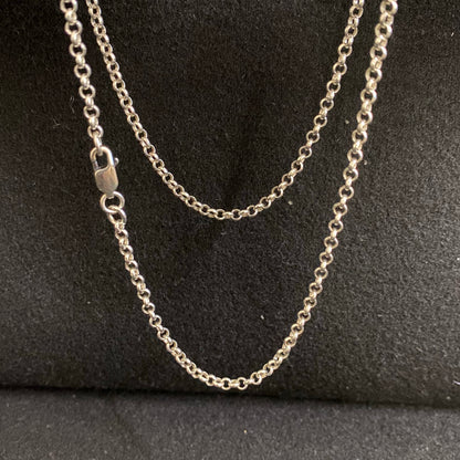 O-shaped silver chain