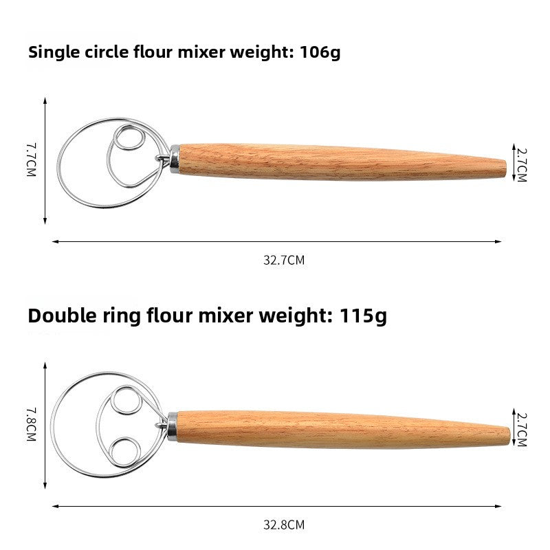 Oak-handled powdering tool