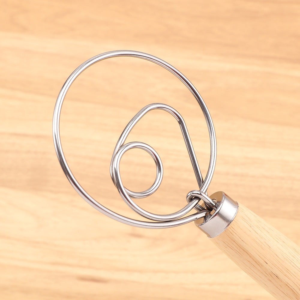 Oak Wood Mixing Whisk