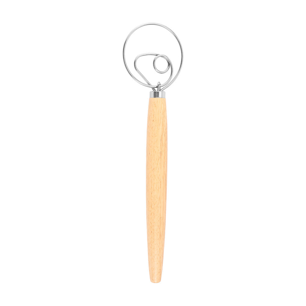 Oak Wood Mixing Whisk