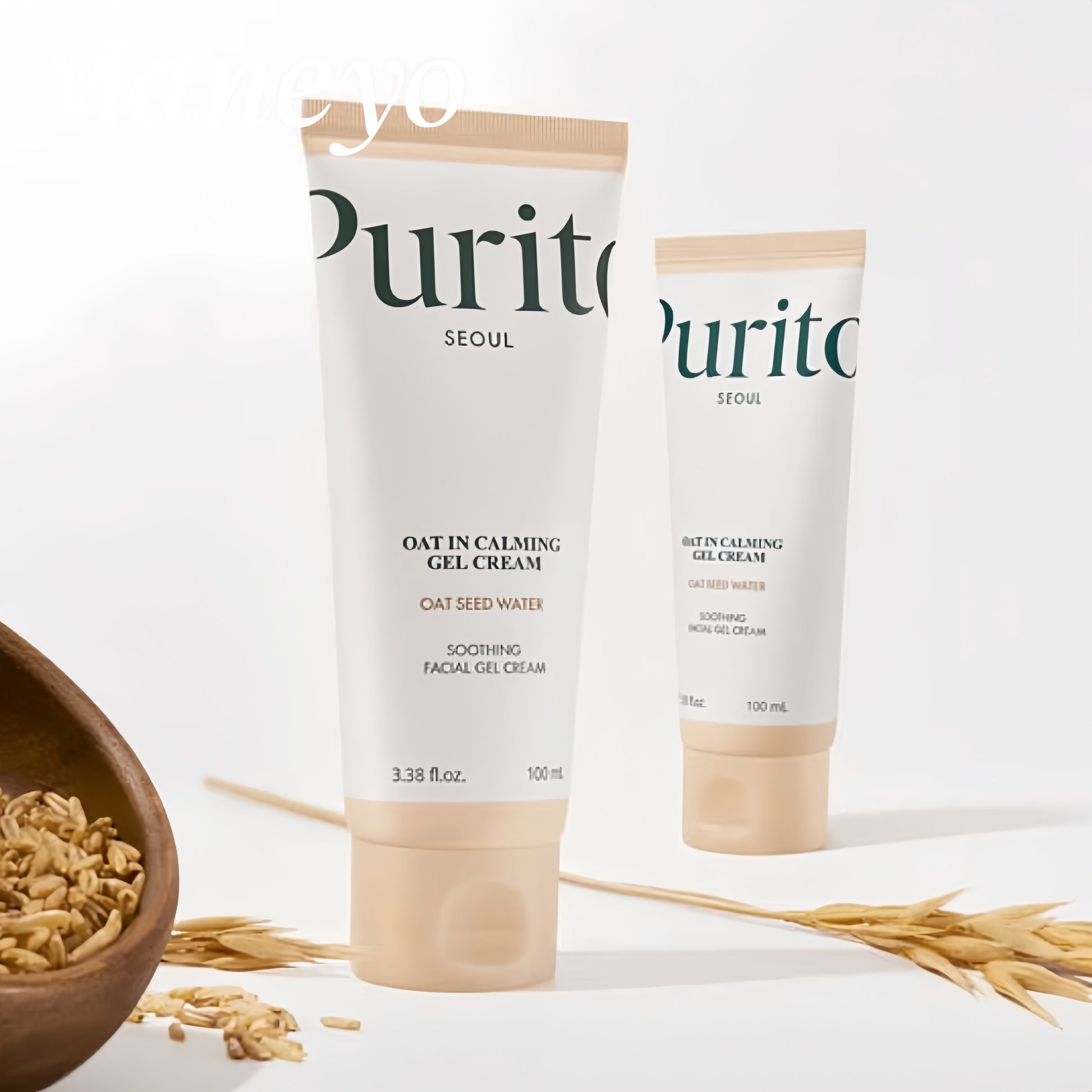 Oatmeal facial cream for soothing and moisturizing