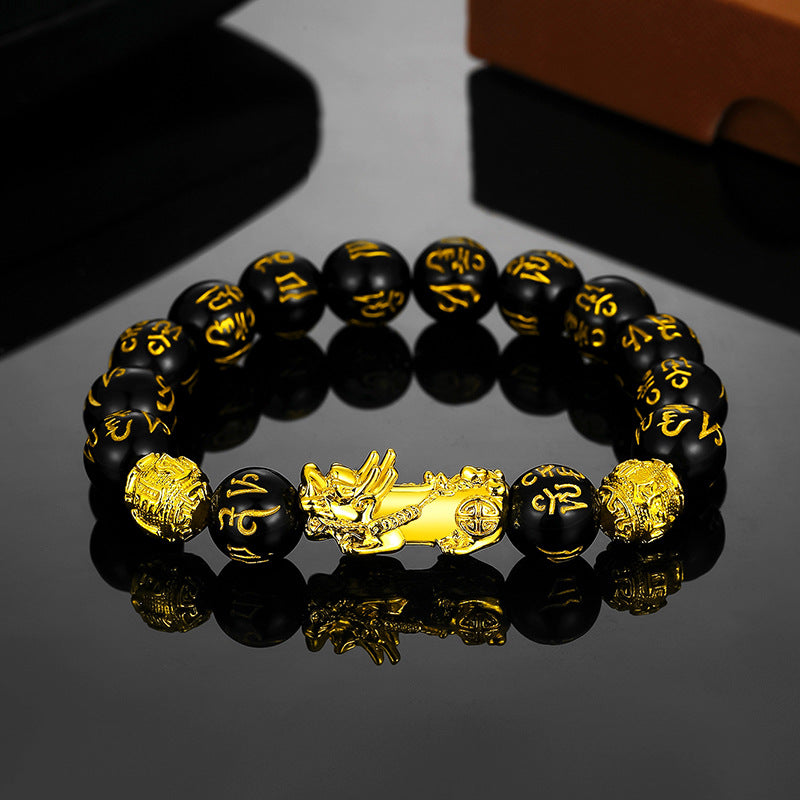 Obsidian bracelet
