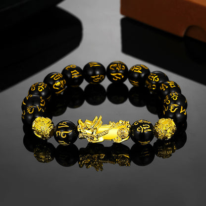 Obsidian bracelet