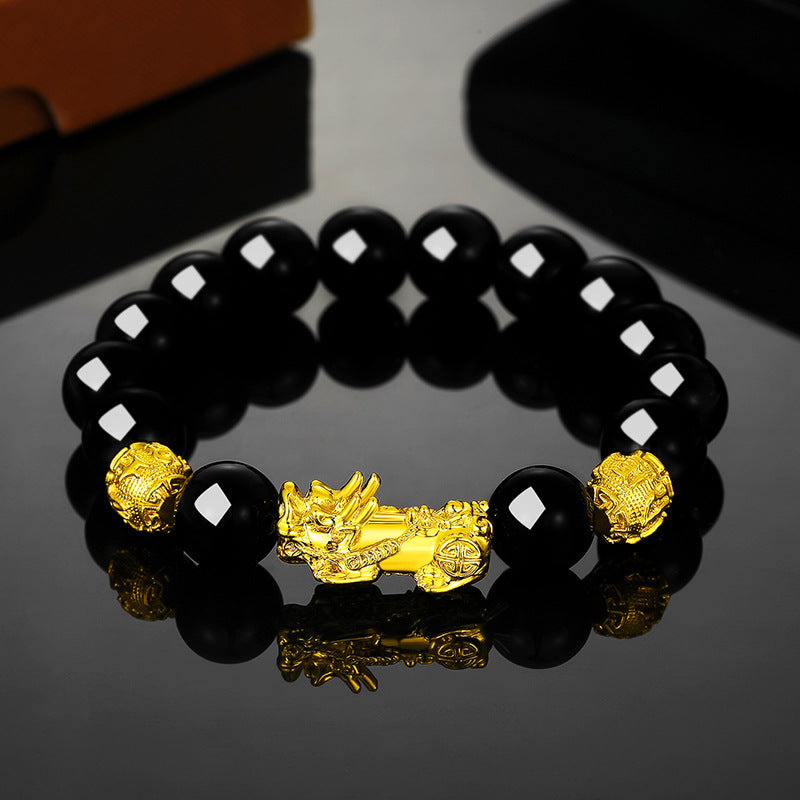 Obsidian bracelet