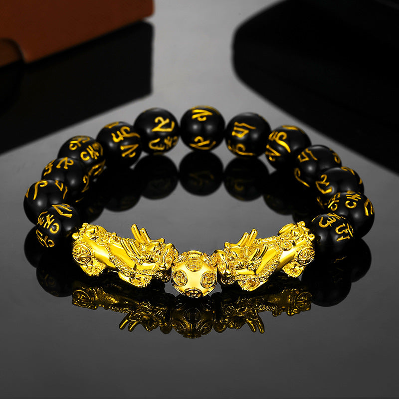 Obsidian bracelet
