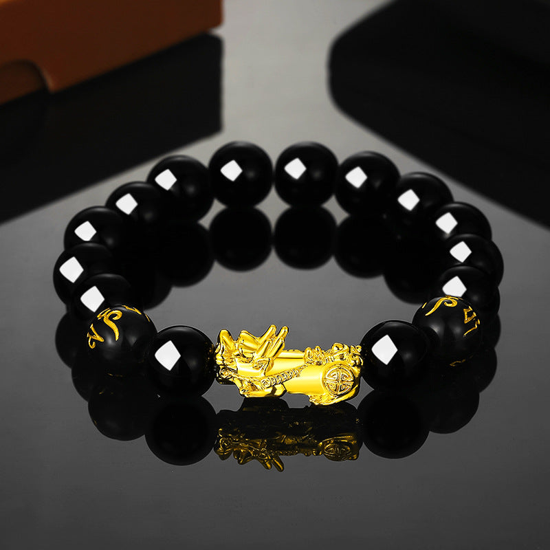 Obsidian bracelet