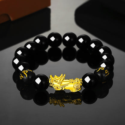 Obsidian bracelet
