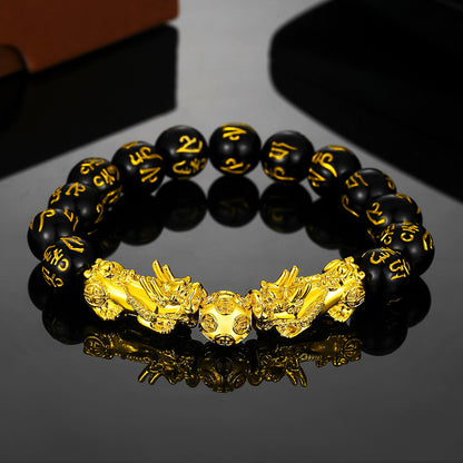 Obsidian bracelet