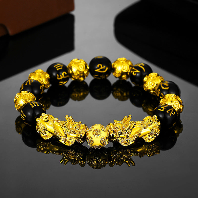 Obsidian bracelet