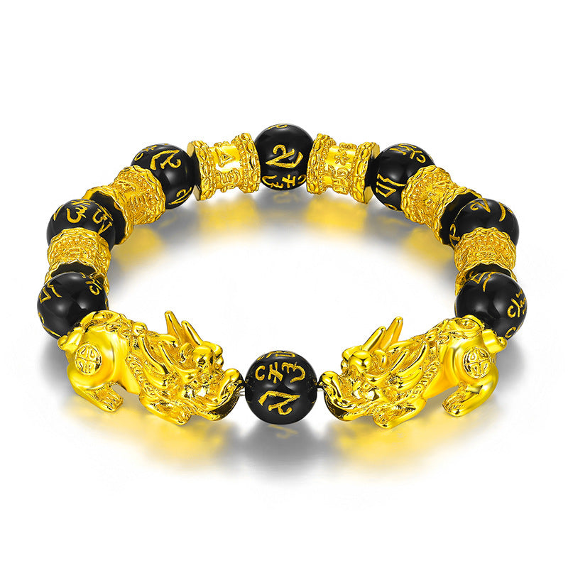 Obsidian bracelet