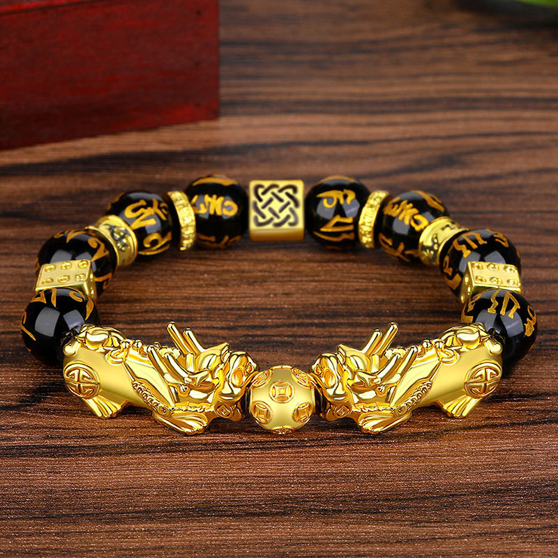 Obsidian bracelet