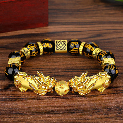 Obsidian bracelet