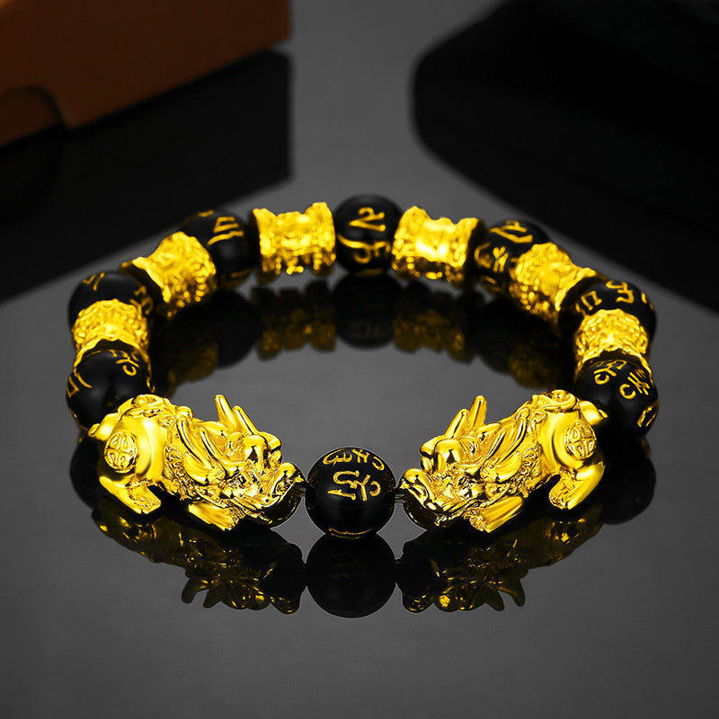 Obsidian bracelet