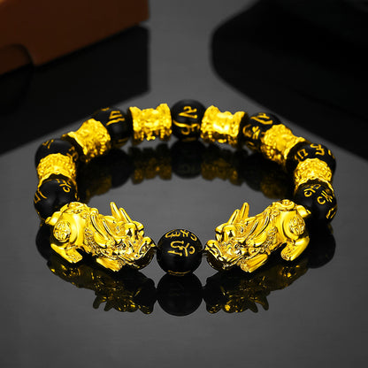 Obsidian bracelet