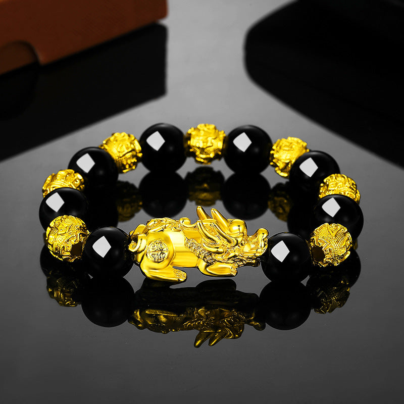 Obsidian bracelet