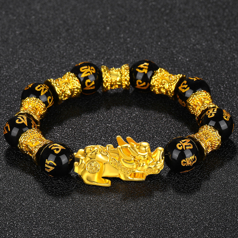 Obsidian bracelet