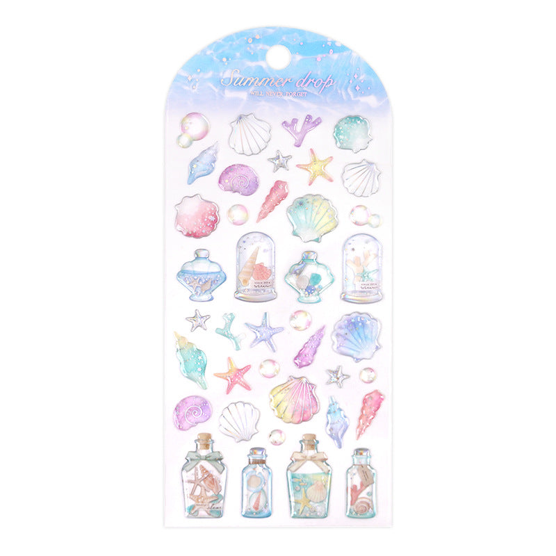 Ocean Fish 3D Crystal Stickers for Kids Creative Decor