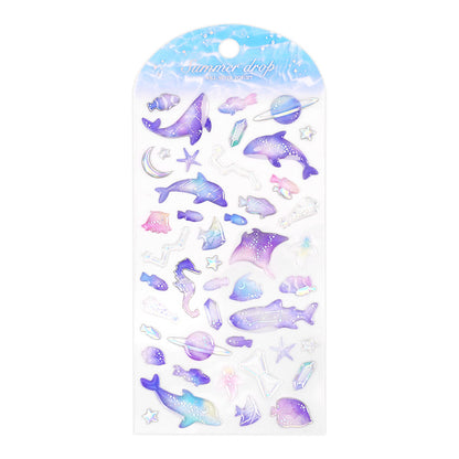 Ocean Fish 3D Crystal Stickers for Kids Creative Decor