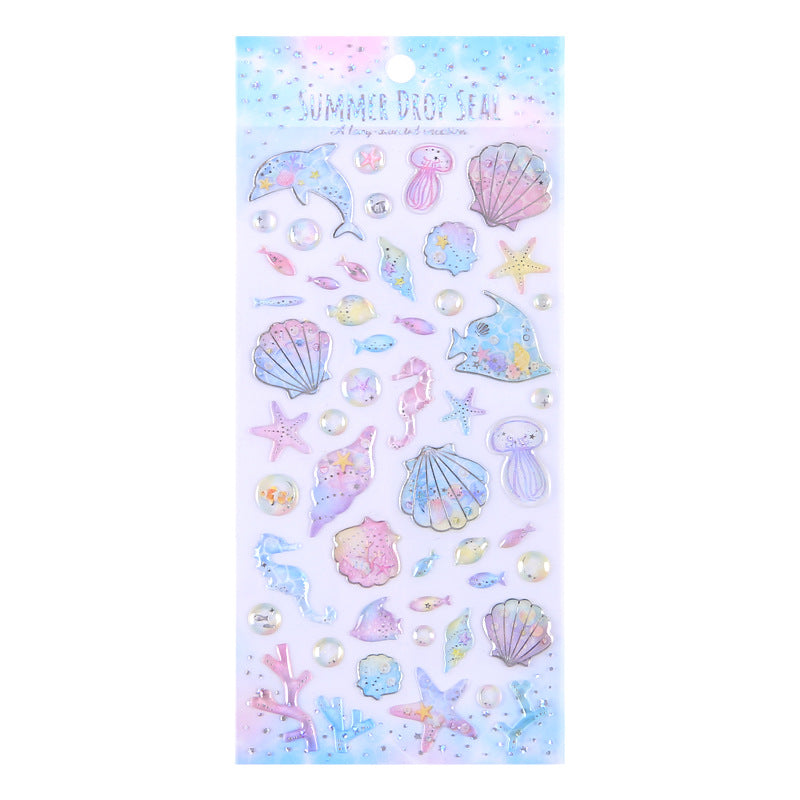 Ocean Fish 3D Crystal Stickers for Kids Creative Decor