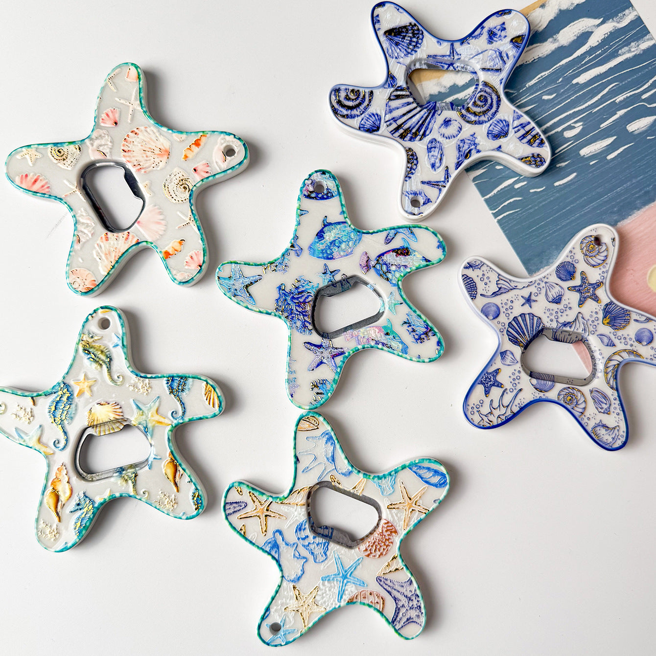 Ocean refrigerator magnet