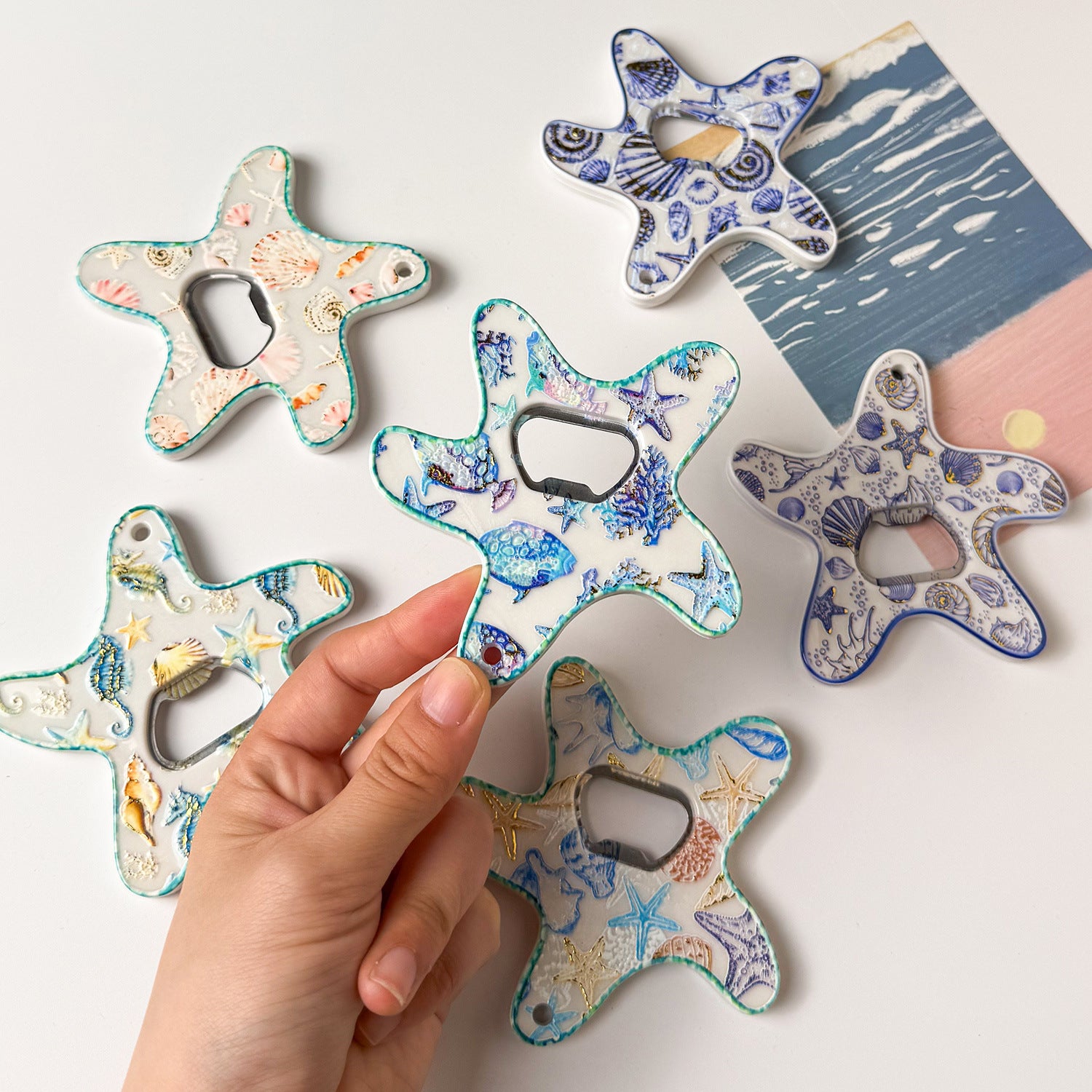 Ocean refrigerator magnet