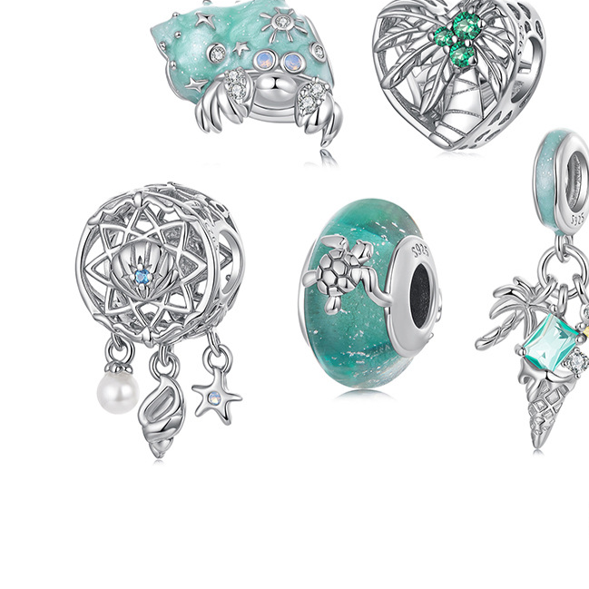Ocean Series DIY Silver Beads