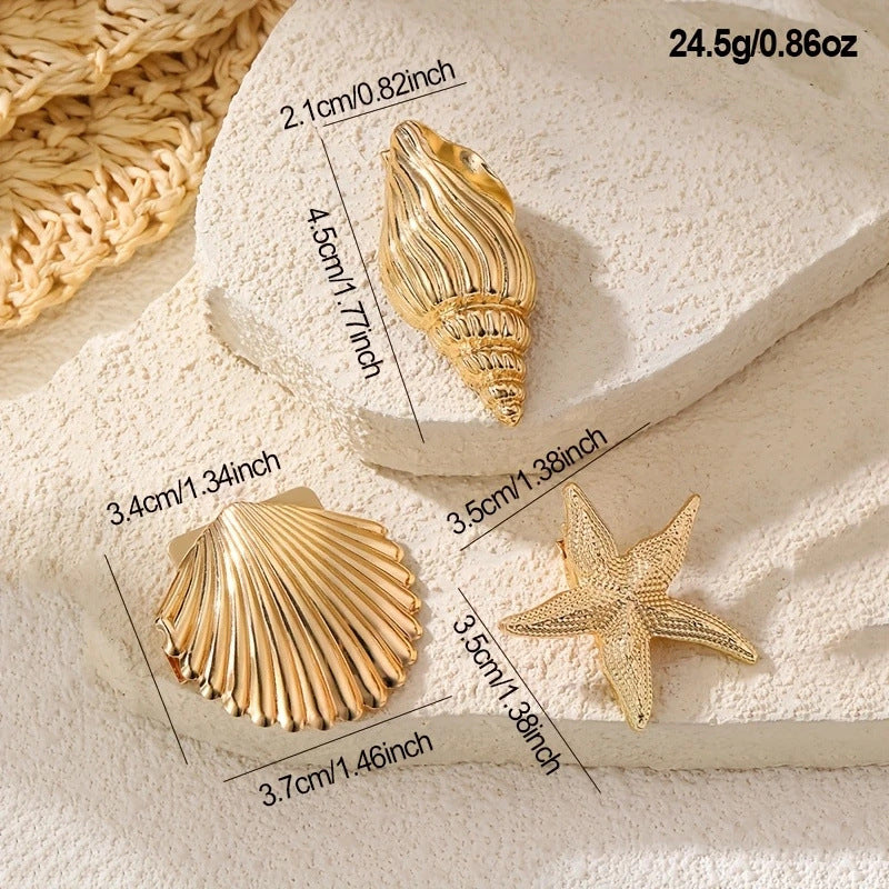 Ocean Theme Hair Clips