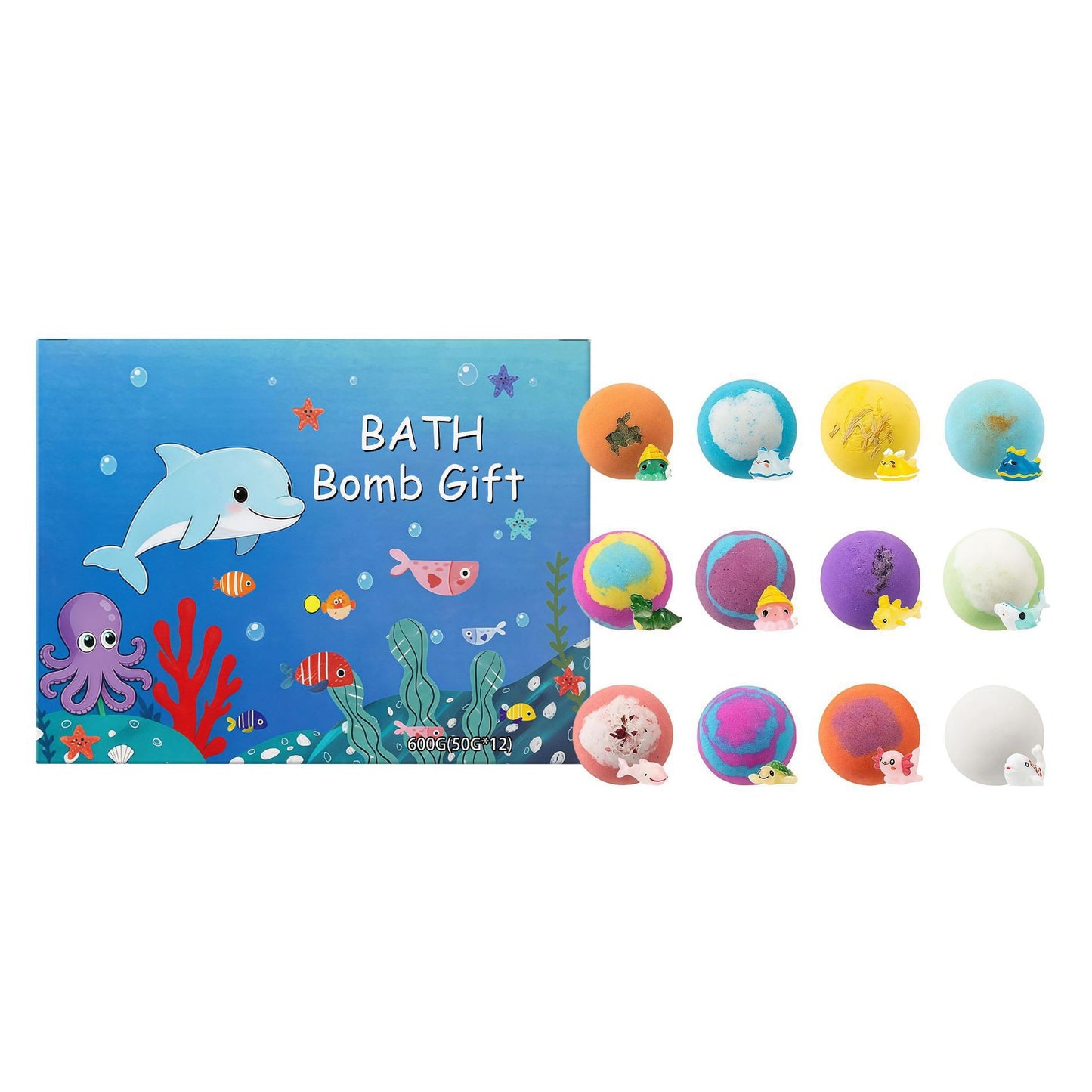 Ocean Themed Bath Salt Ball Set