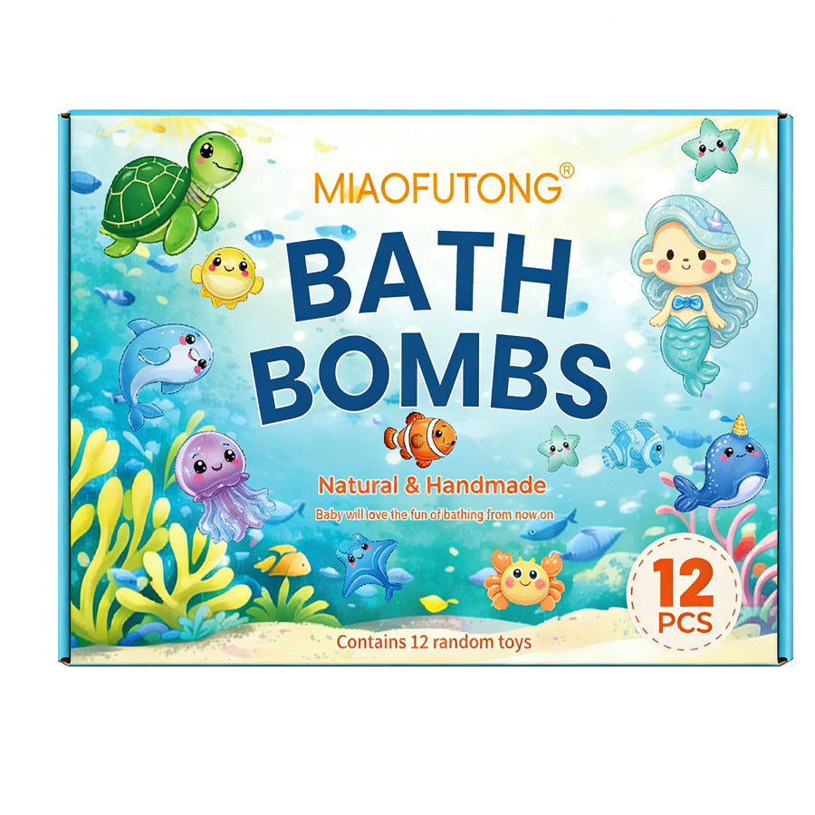 Ocean toy bath salt ball set of 60g x 12 pieces