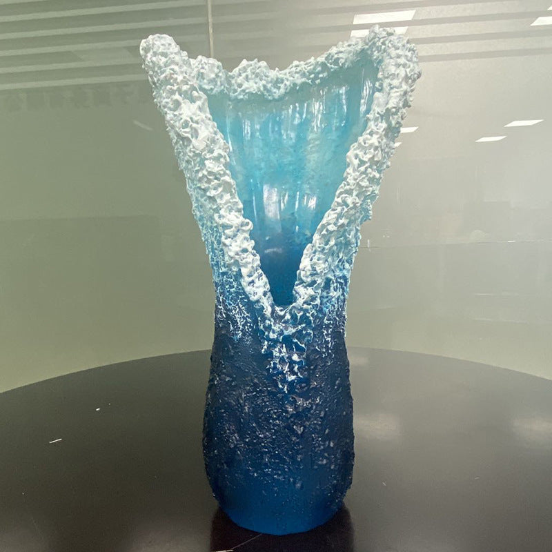 Ocean Wave Resin Decoration Vase