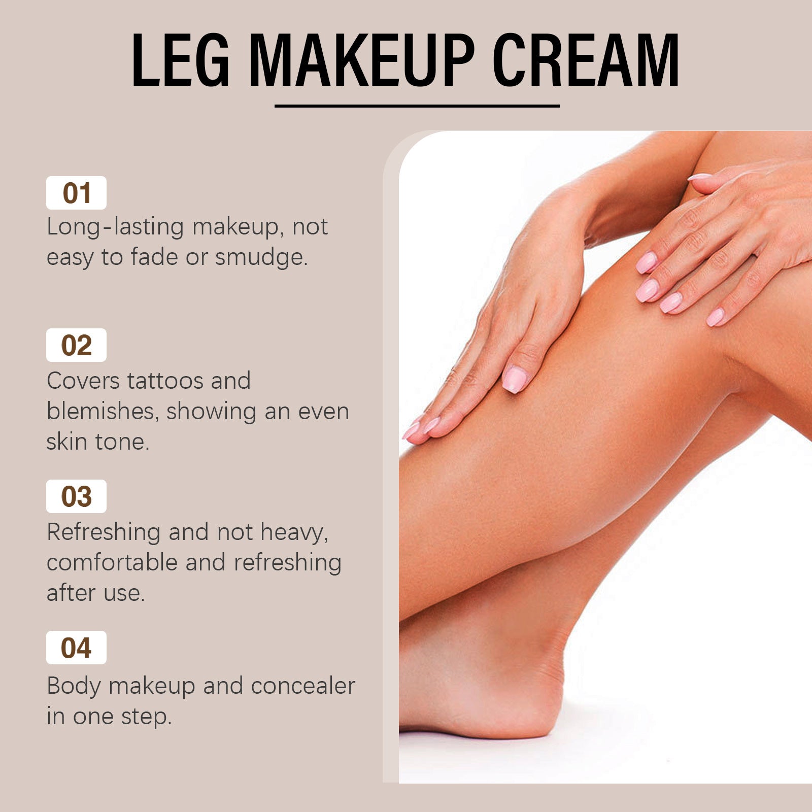 Oceaura Body Tanning Foundation Cream