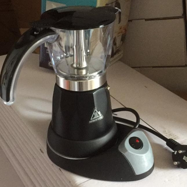 Octagonal electric heating espresso maker
