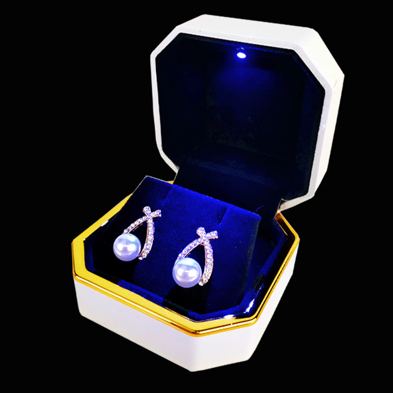 Octagonal LED Jewelry Presentation Box