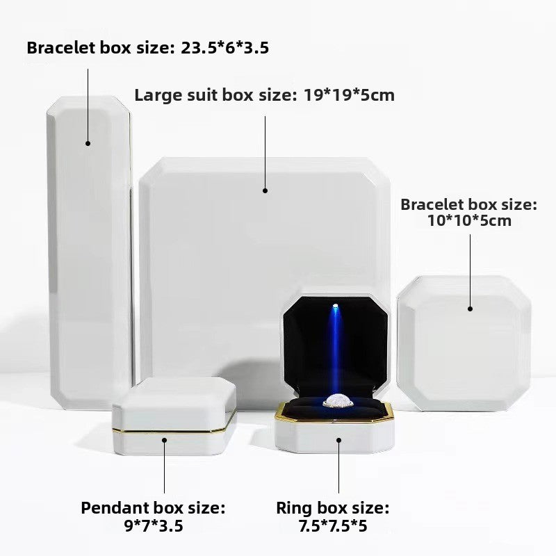 Octagonal LED Jewelry Presentation Box