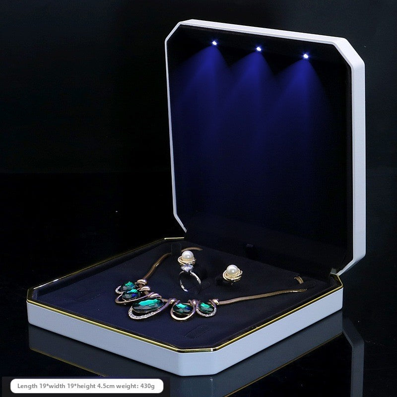 Octagonal LED Jewelry Presentation Box