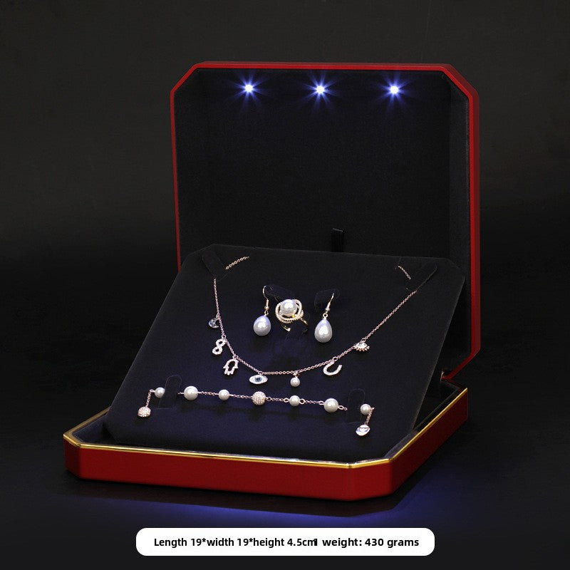 Octagonal LED Jewelry Presentation Box