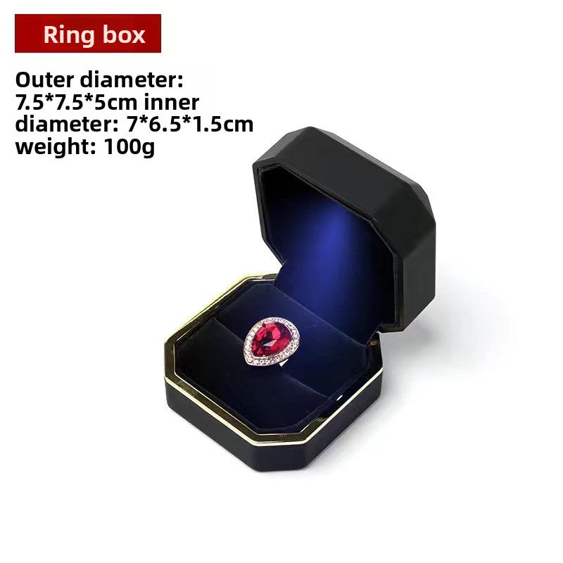 Octagonal LED Jewelry Presentation Box