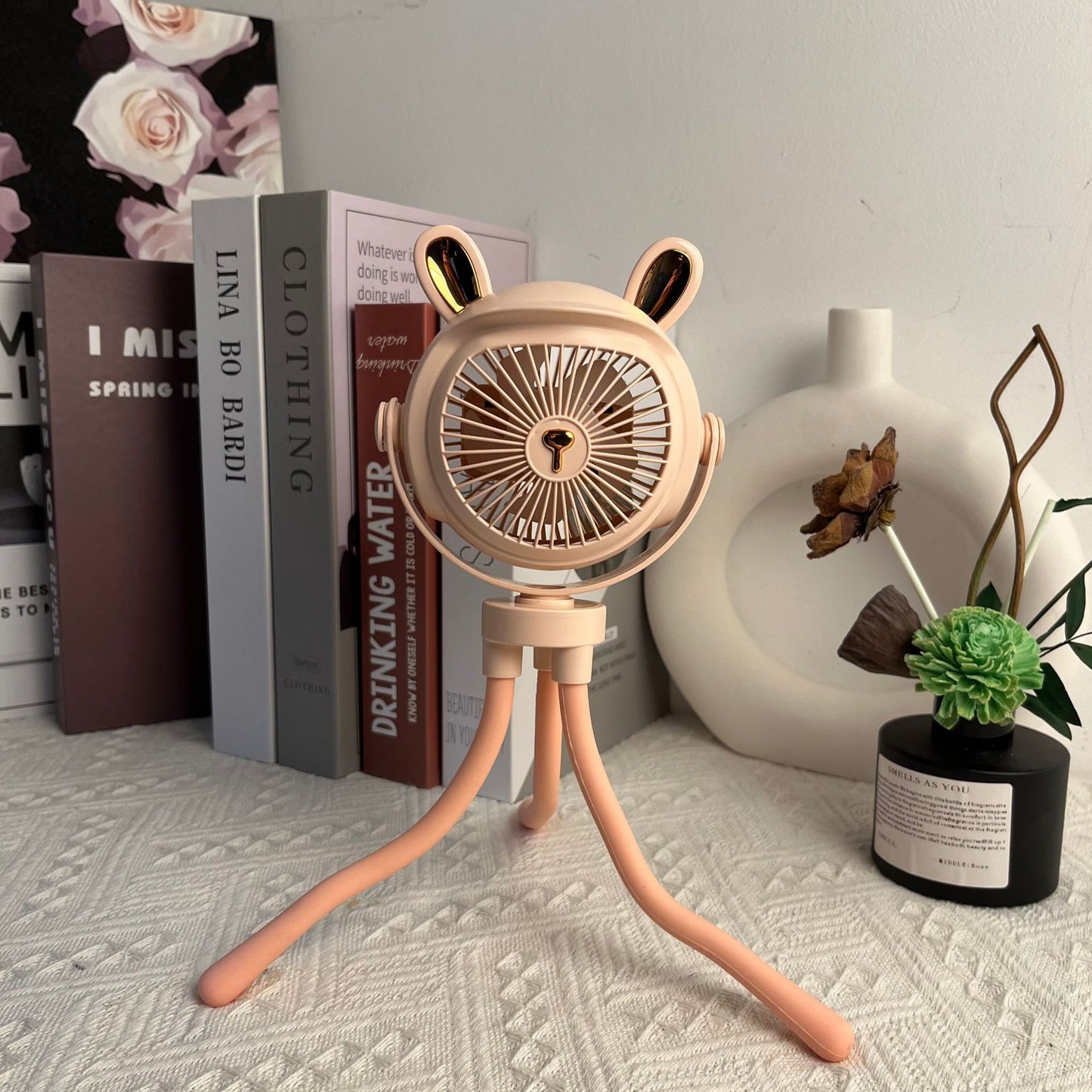 Octopus Clip Fan with Night Light