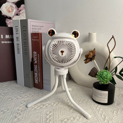 Octopus Clip Fan with Night Light