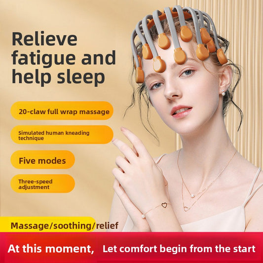 Octopus head massager