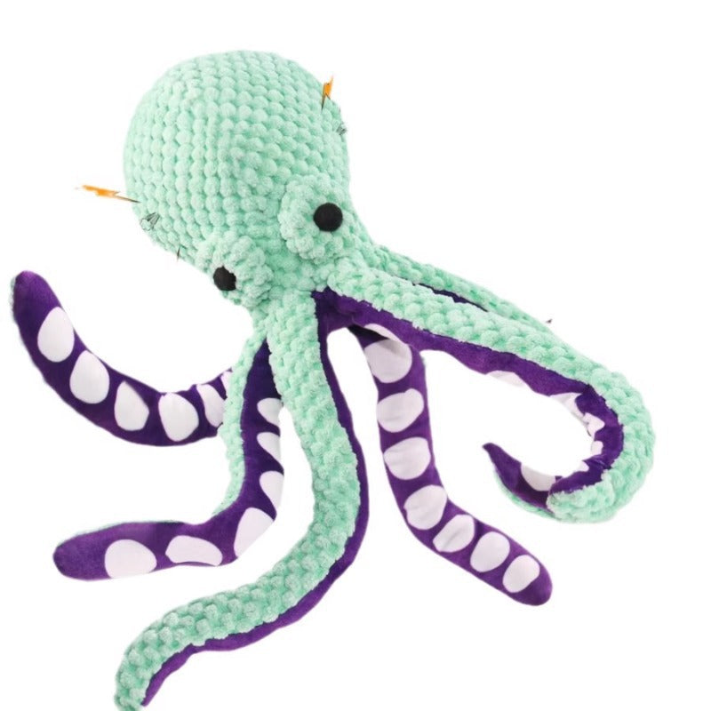 Octopus Plush Chew Toy with Sound
