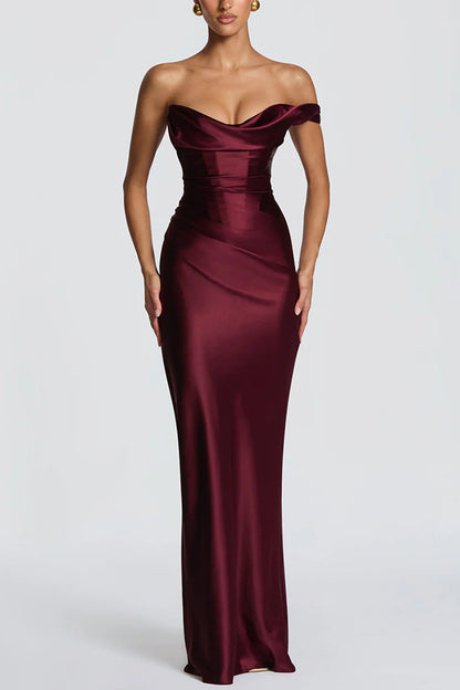 Off Shoulder Bodycon Knit Dress