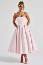 Off-Shoulder Pleated Dress