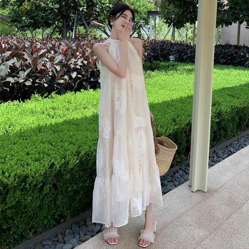 Off-Shoulder Ruffled Beach Dress