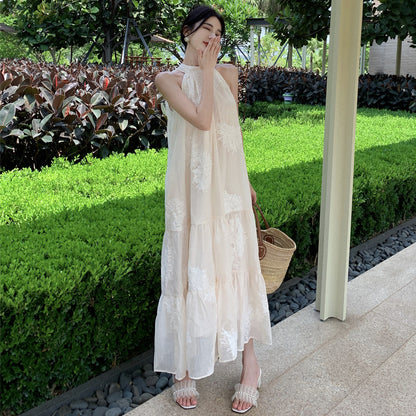 Off-Shoulder Ruffled Beach Dress
