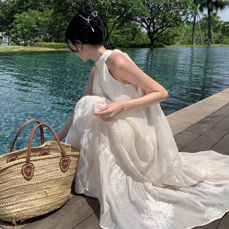 Off-Shoulder Ruffled Beach Dress